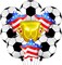 Soccer Balloons Set 11 Pcs, Football Balloons Party Decorations Gold Winner Trophy Balloon USA Patriotic Anniversary World Cup Soccer Sports Theme Party Decorations